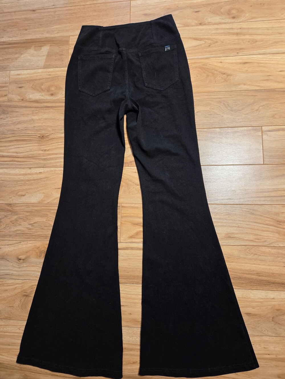 HALARA Flex Crossover Super Flare Jeans Y2K Boho Med Tall Black - Picture 7 of 10